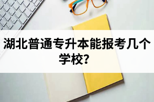湖北普通專升本能報(bào)考幾個學(xué)校?