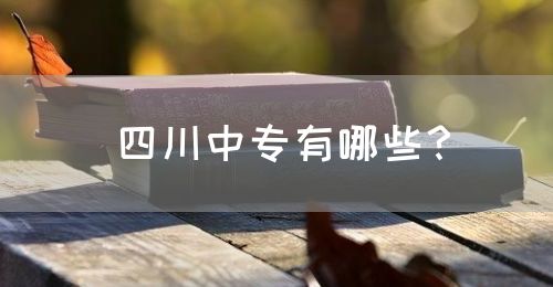 四川中專有哪些？(圖1)