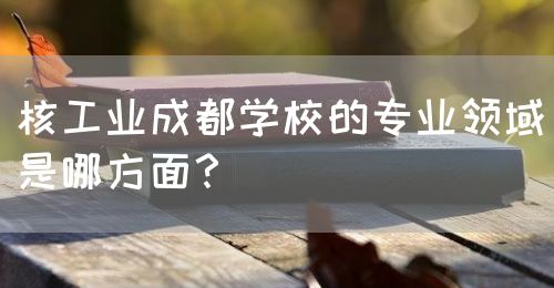 核工業(yè)成都學(xué)校的專業(yè)領(lǐng)域是哪方面？(圖1)
